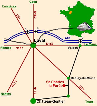 plan de situation de saint charles la foret